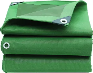 Premium Canvas Tarp, Heavy Duty Waterproof Tarpaulins with Aluminum Grommets, Multipurpose Tarp, UV Resistant, for Camping, Tent Shelter, Boat, Car, Canopy, Boat