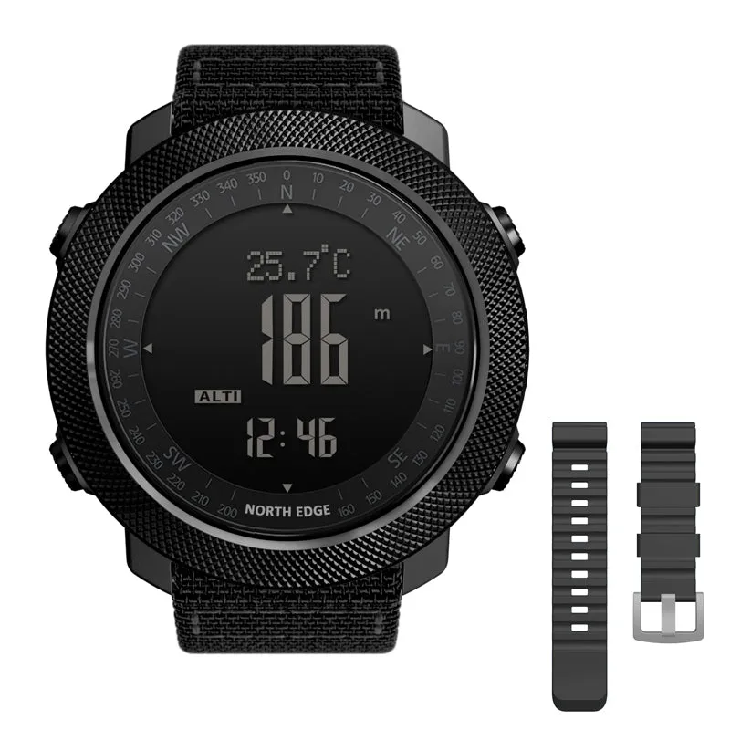 Premium Dive Smart Watch for Men – 50M Waterproof, Altimeter, Barometer, Compass, Diving Log, Free Diving Mode, Step Counter, Stopwatch, Air Pressure, CR2450 Battery
