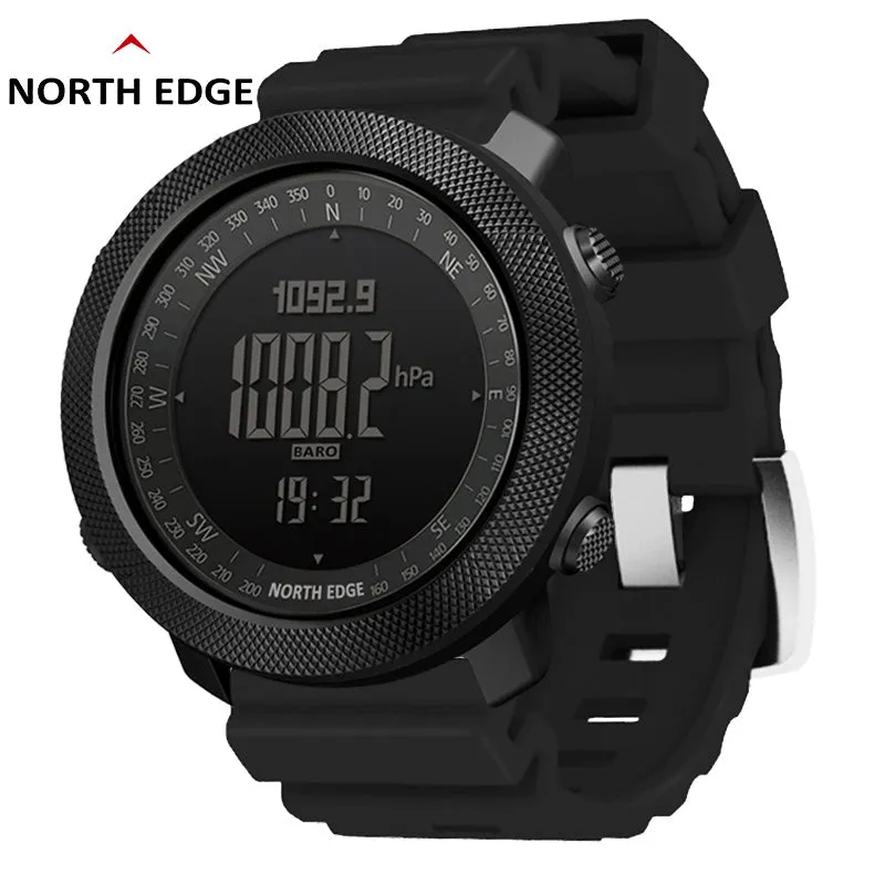 Premium Dive Smart Watch for Men – 50M Waterproof, Altimeter, Barometer, Compass, Diving Log, Free Diving Mode, Step Counter, Stopwatch, Air Pressure, CR2450 Battery