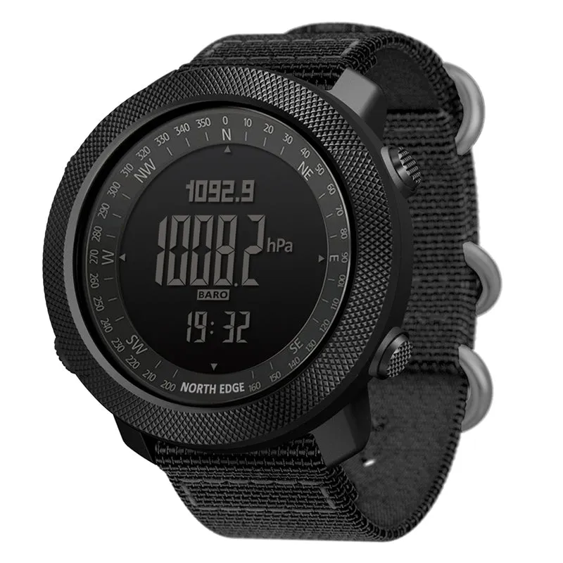 Premium Dive Smart Watch for Men – 50M Waterproof, Altimeter, Barometer, Compass, Diving Log, Free Diving Mode, Step Counter, Stopwatch, Air Pressure, CR2450 Battery