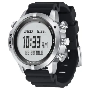 Premium Dive Smart Watch for Men – 50M Waterproof, Altimeter, Barometer, Compass, Diving Log, Free Diving Mode, Step Counter, Stopwatch, Air Pressure, CR2450 Battery