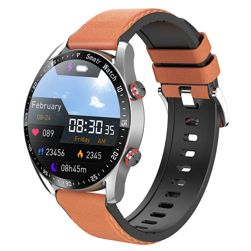 Premium Fitness Smart Watch for Men – 1.46" Display, Heart Rate Monitor, Blood Pressure, IP68 Waterproof, Bluetooth Calling, Sports Tracker, Compass