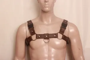 Premium Leather Chest Harness For Mens