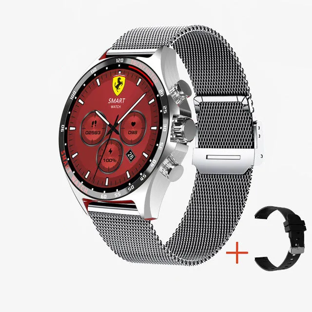Premium Outdoor Sports GPS Smart Watch for Men – Bluetooth Call, HD AMOLED Screen, Health Monitoring, Compass, IP68 Waterproof, Multi-Sport Mode, Sleep & Blood Oxygen Monitoring, Music Control