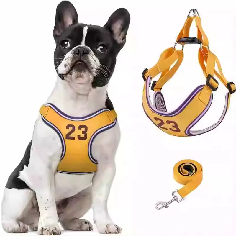 PupMode Adjustable Frenchie Harness Set – Soft Secure and Easy to Use