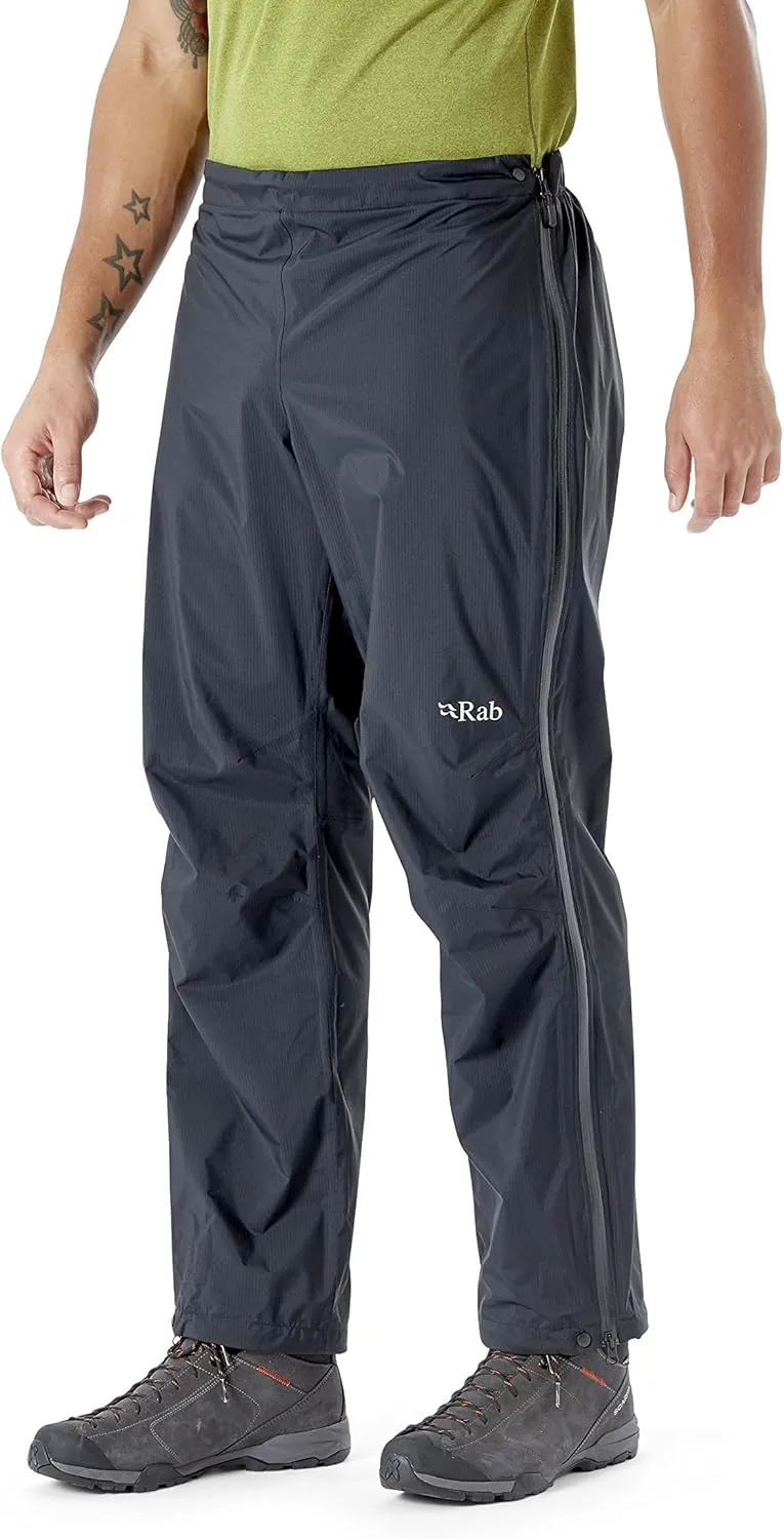 Rab Men's Downpour Plus 2.0 Pants Waterproof Breathable Rain Pants for Hiking and Trekking