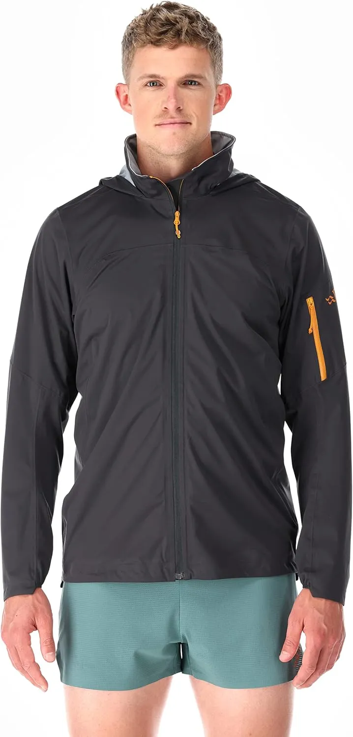 Rab Men's Kinetic Ultra Stretch Waterproof Breathable Jacket for Hiking and Trail Running