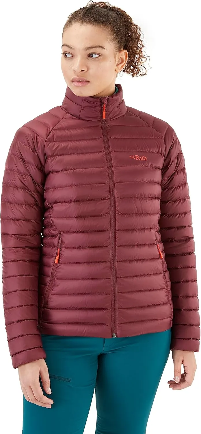 Rab Women's Microlight Down Jacket - 700-Fill Down Puffer Coat for Hiking & Skiing