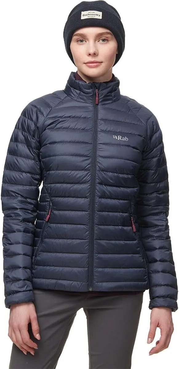 Rab Women's Microlight Down Jacket - 700-Fill Down Puffer Coat for Hiking & Skiing