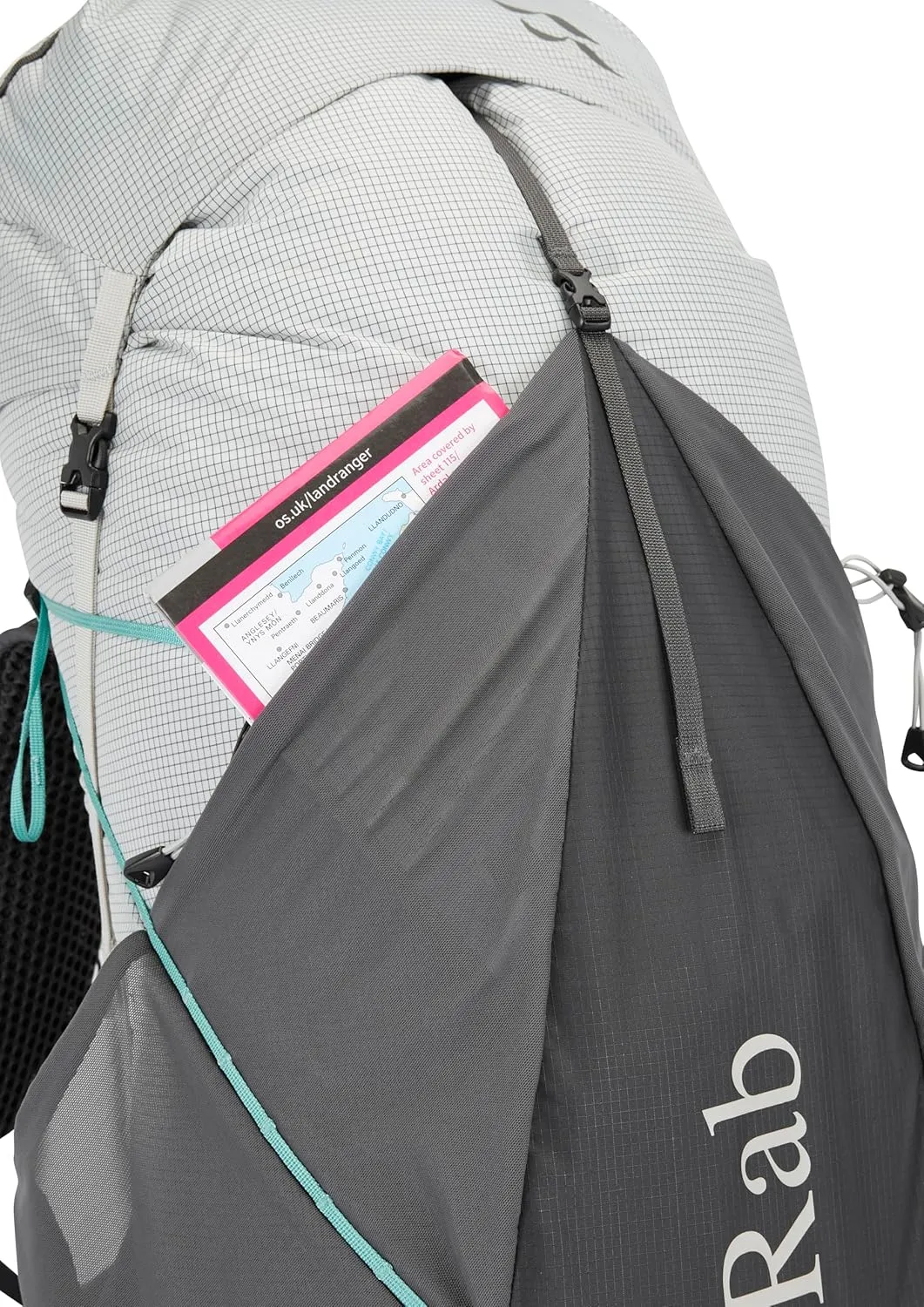 Rab Women's Muon ND Hiking Pack - Lightweight Durable Backpack for Hiking, Trekking, & Backpacking - Pewter/Graphene - 50-Liter (Back Length - Small)