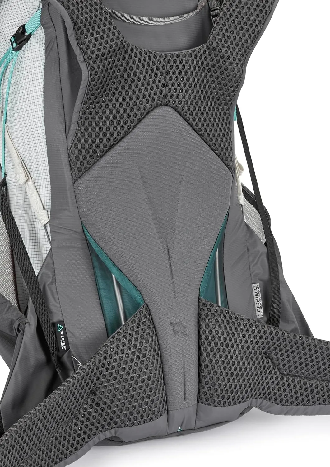 Rab Women's Muon ND Hiking Pack - Lightweight Durable Backpack for Hiking, Trekking, & Backpacking - Pewter/Graphene - 50-Liter (Back Length - Small)