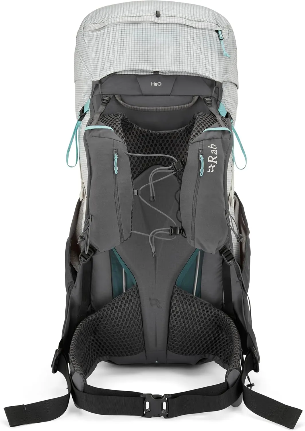 Rab Women's Muon ND Hiking Pack - Lightweight Durable Backpack for Hiking, Trekking, & Backpacking - Pewter/Graphene - 50-Liter (Back Length - Small)