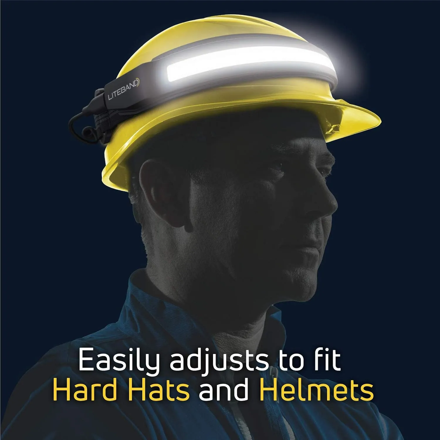 Rechargeable LED Headlamp - Liteband ACTIV 520 Lumens Super Bright Head Lamp, Battery Powered Tactical Headlamps, Camping, Running, Hard Hat Light, Best Rated Hands Free Forehead Flashlight, Night