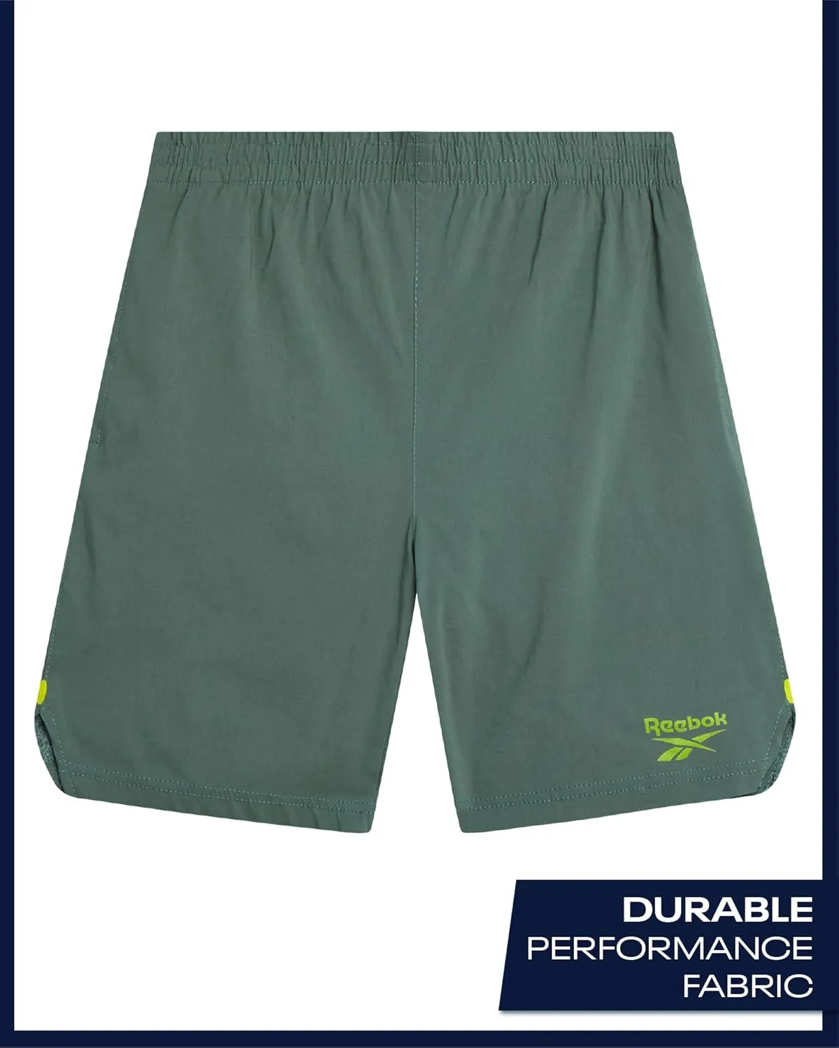 Reebok Boys Athletic Shorts Set - 2 Piece Summer Clothes Outfit with Pocket Tee and Boys Running Shorts for Active Kids