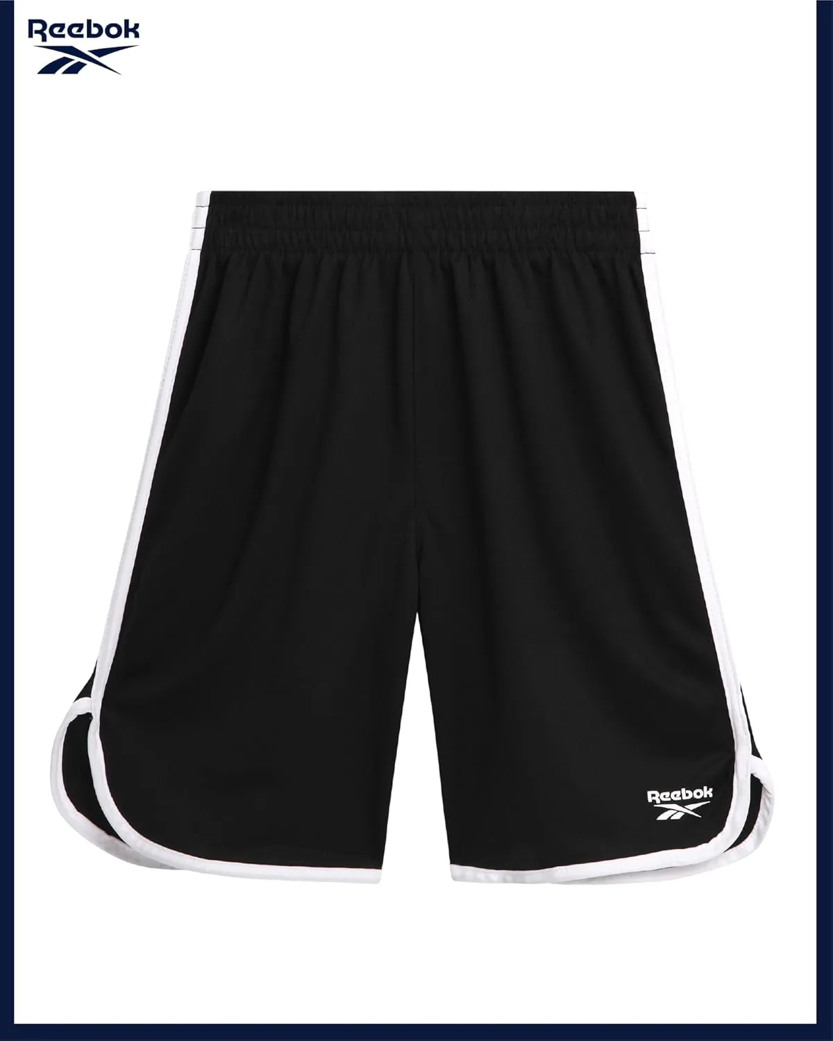 Reebok Boys Athletic Shorts Set - 3 Piece Summer Clothes Outfit with Graphic Tees and Boys Running Shorts for Active Kids
