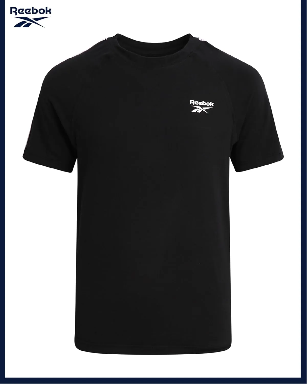 Reebok Boys Athletic Shorts Set - 3 Piece Summer Clothes Outfit with Graphic Tees and Boys Running Shorts for Active Kids