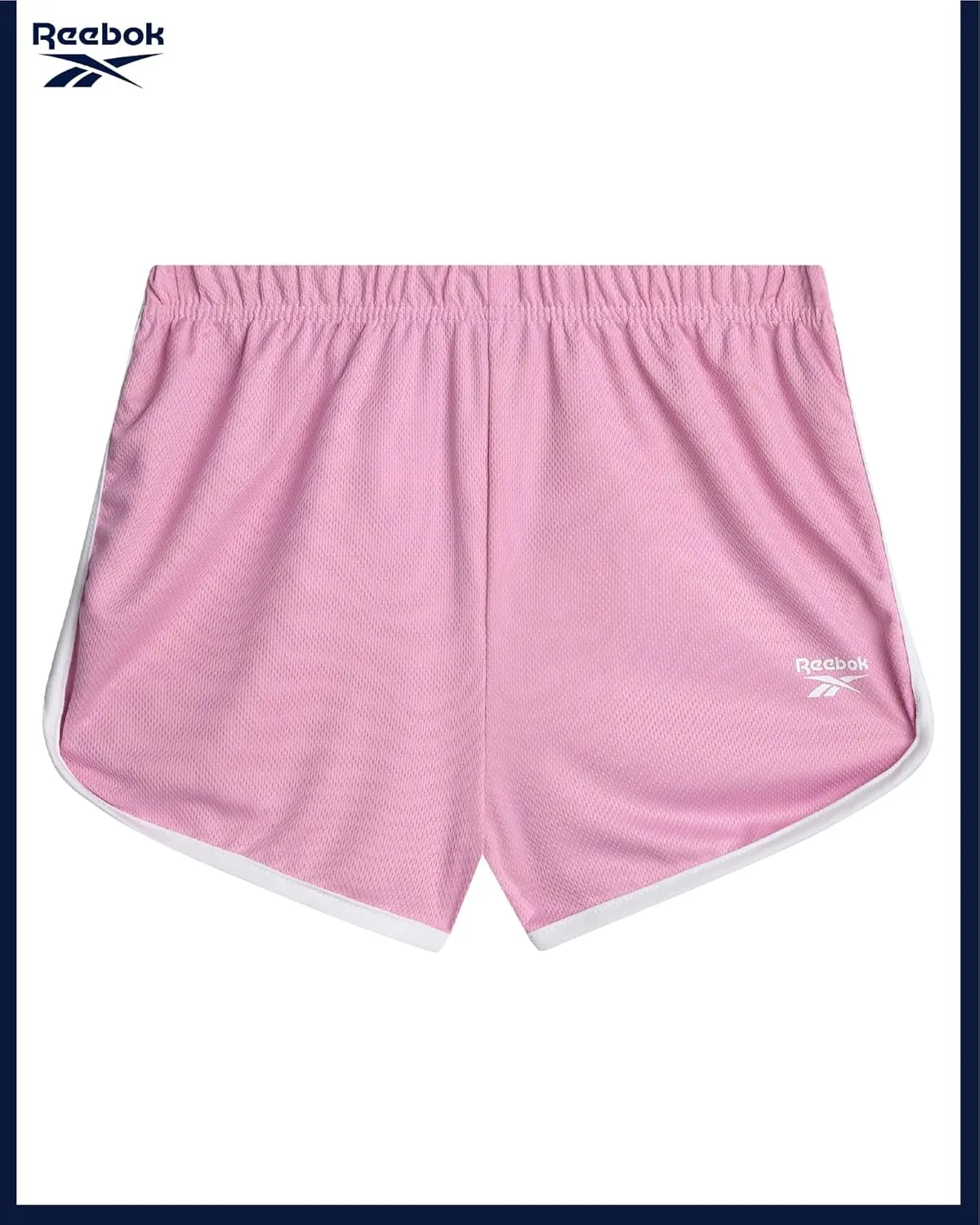 Reebok Girls Athletic Shorts - 3 Pack Active Performance Lightweight Mesh Dolphin Girls Shorts for Running Soccer Gym (7-12)