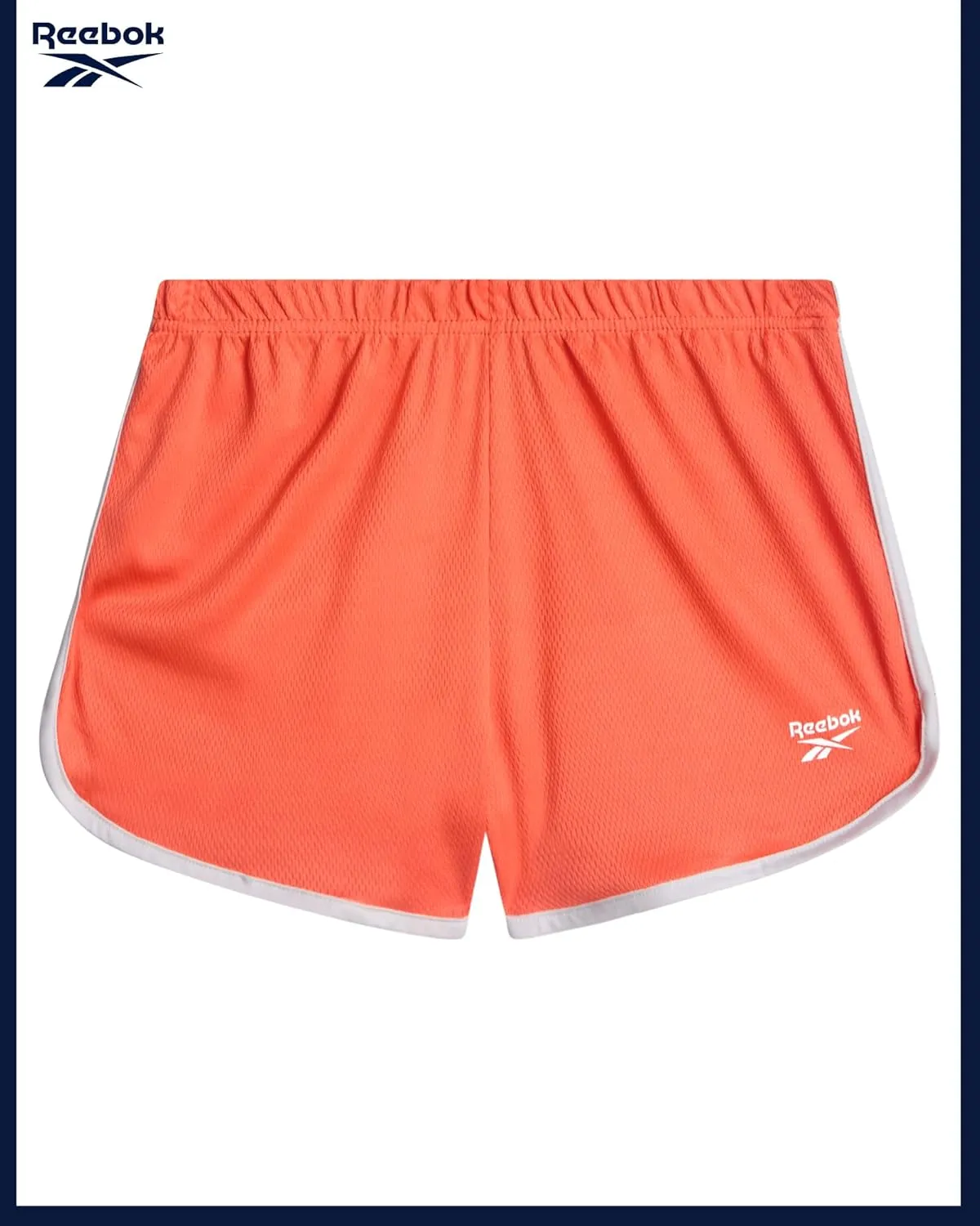Reebok Girls Athletic Shorts - 3 Pack Active Performance Lightweight Mesh Dolphin Girls Shorts for Running Soccer Gym (7-12)