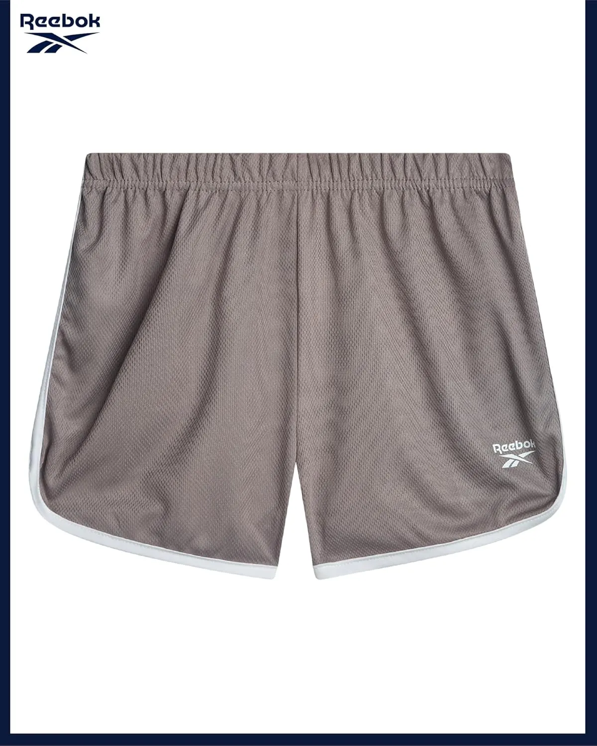 Reebok Girls Athletic Shorts - 3 Pack Active Performance Lightweight Mesh Dolphin Girls Shorts for Running Soccer Gym (7-12)