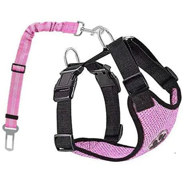 Reflective Dog Car Seat Belt Harness