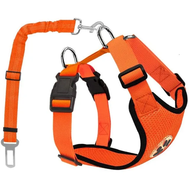 Reflective Dog Car Seat Belt Harness