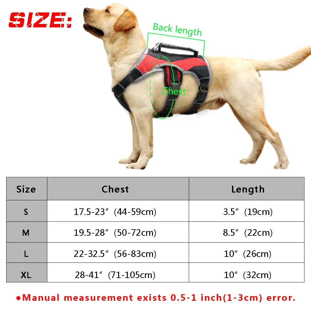 Reflective Nylon Large Dog Harness