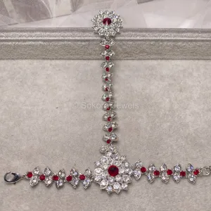 Rezwana Hand Harness - Maroon