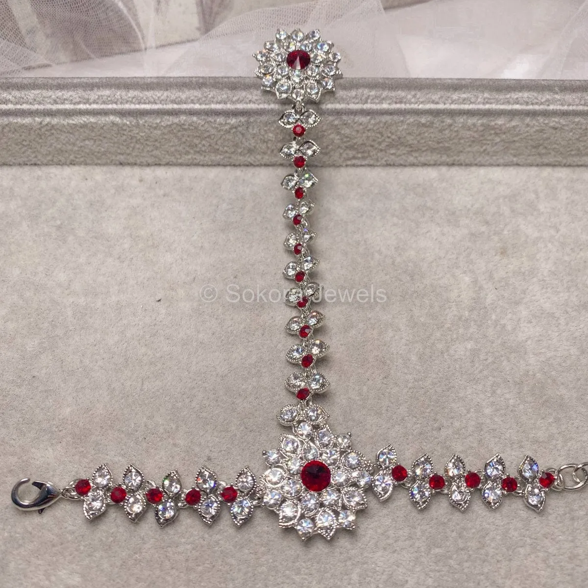 Rezwana Hand Harness - Maroon