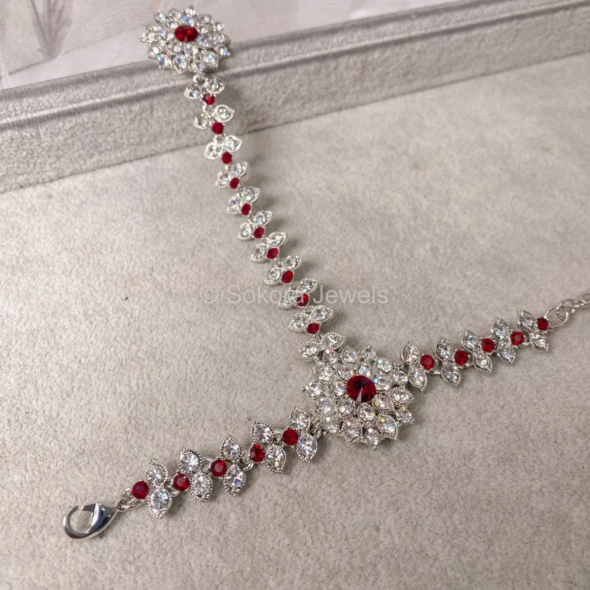 Rezwana Hand Harness - Maroon