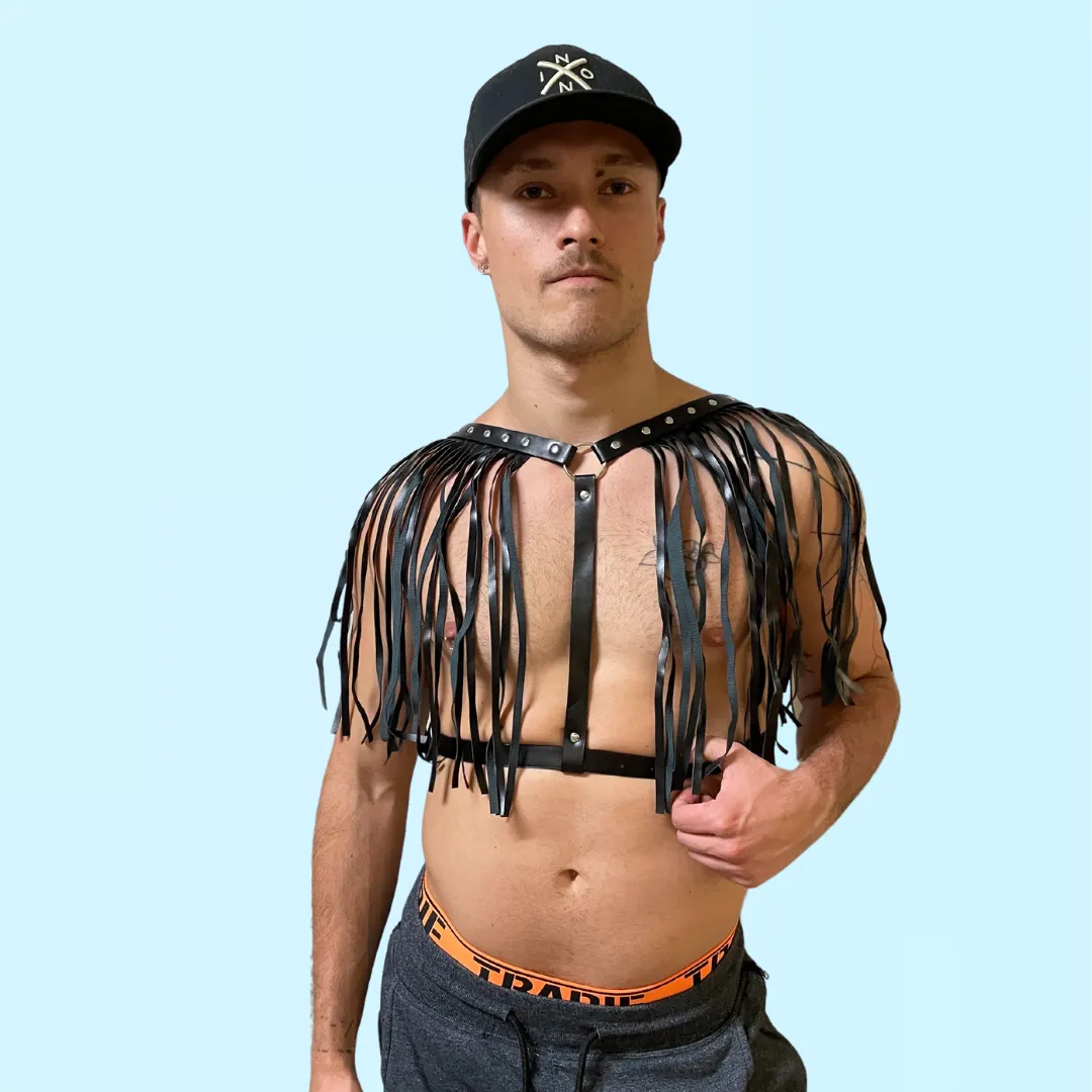 RHODES - Sultry Straps Men's Leather Harness