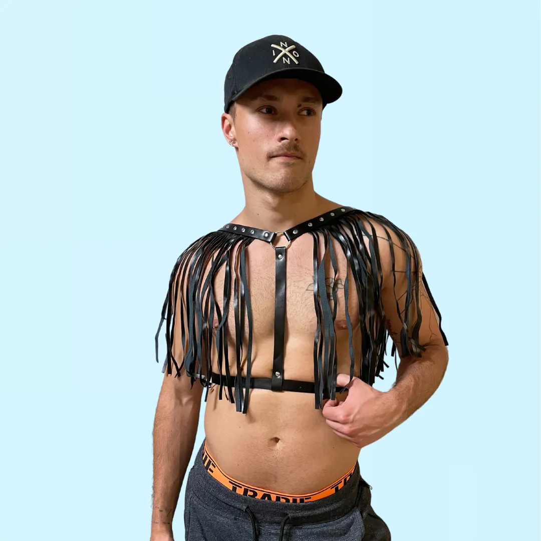 RHODES - Sultry Straps Men's Leather Harness