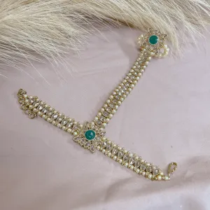 Riya Hand Harness - Green