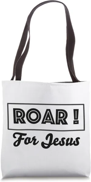 Roar For Jesus VBS Sunday School Teacher Staff Church camp Tote Bag