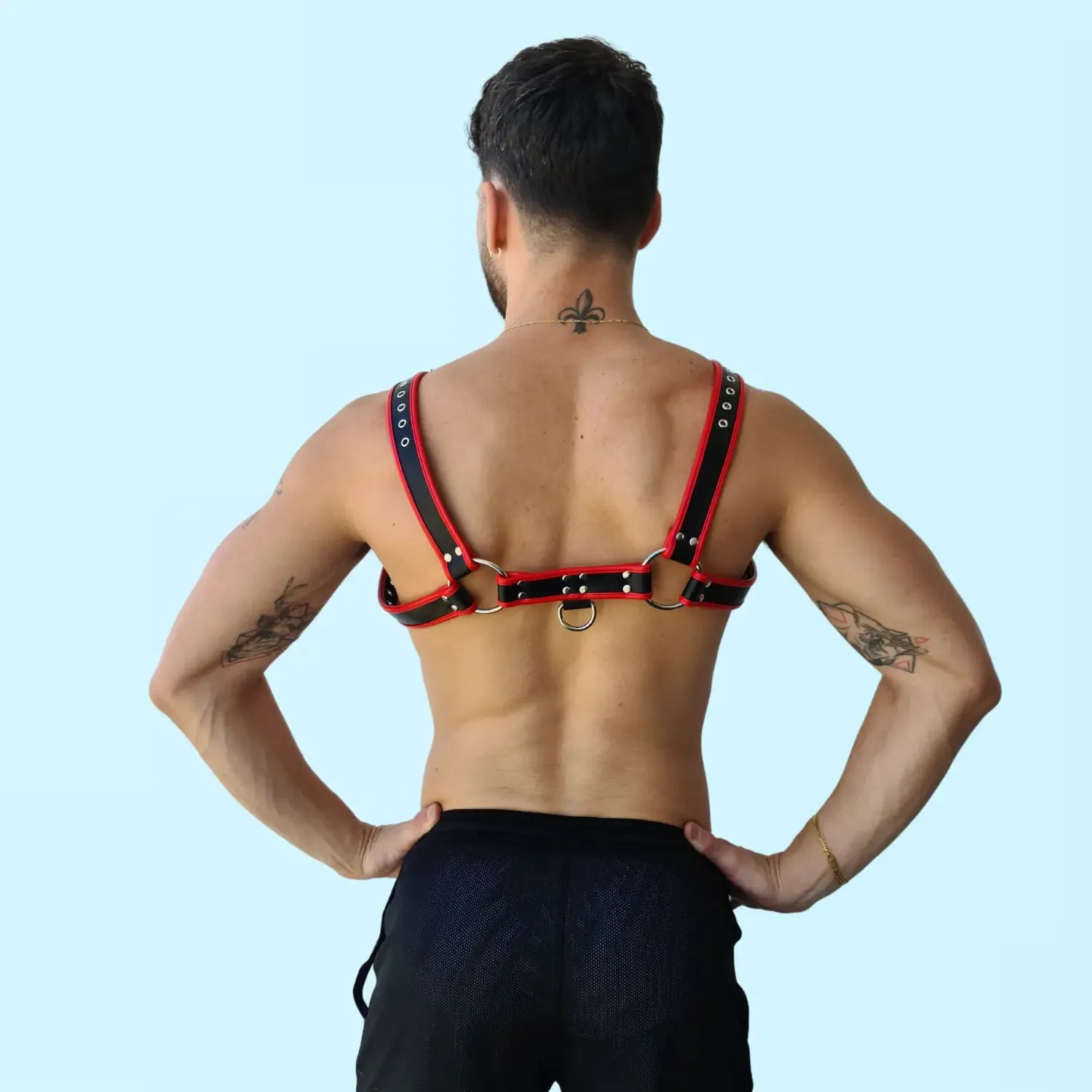 ROCCO - Red Bulldog Men's Leather Bulldog Harness