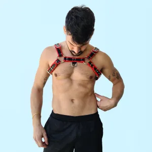 ROCCO - Red Bulldog Men's Leather Bulldog Harness