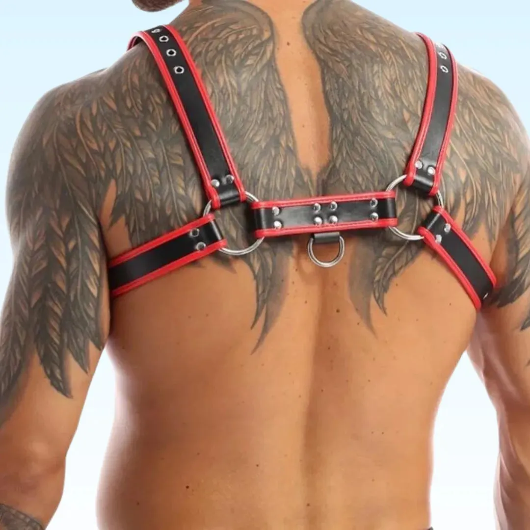 ROCCO - Red Bulldog Men's Leather Bulldog Harness