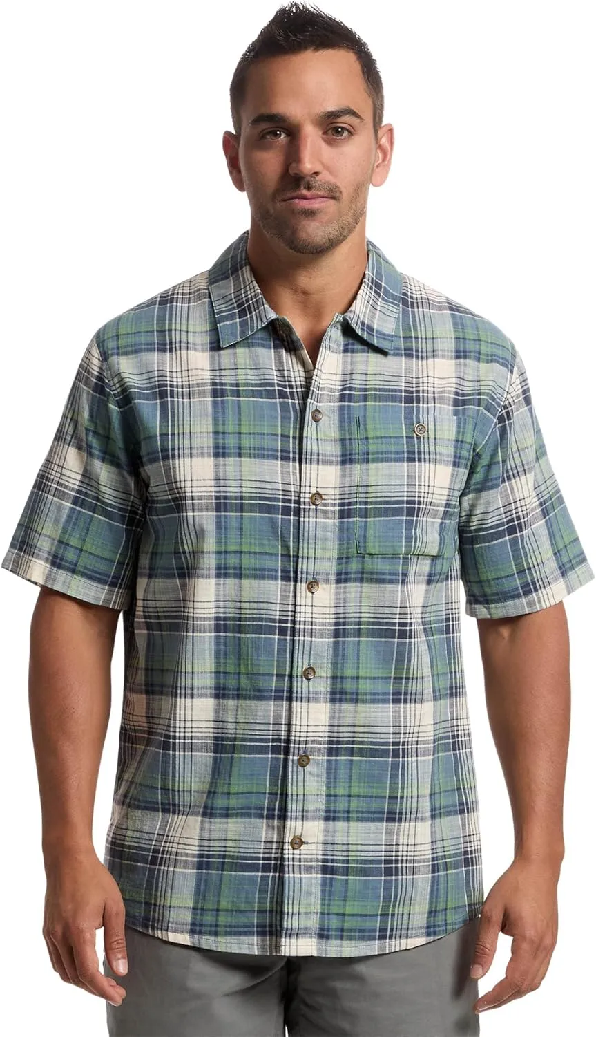 Royal Robbins Men's Redwood Plaid Short Sleeve