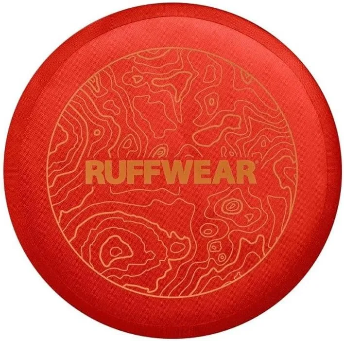 Ruffwear, Camp Flyer Dog Toy, Lightweight and Flexible Disc for Throw and Fetch, Red Sumac