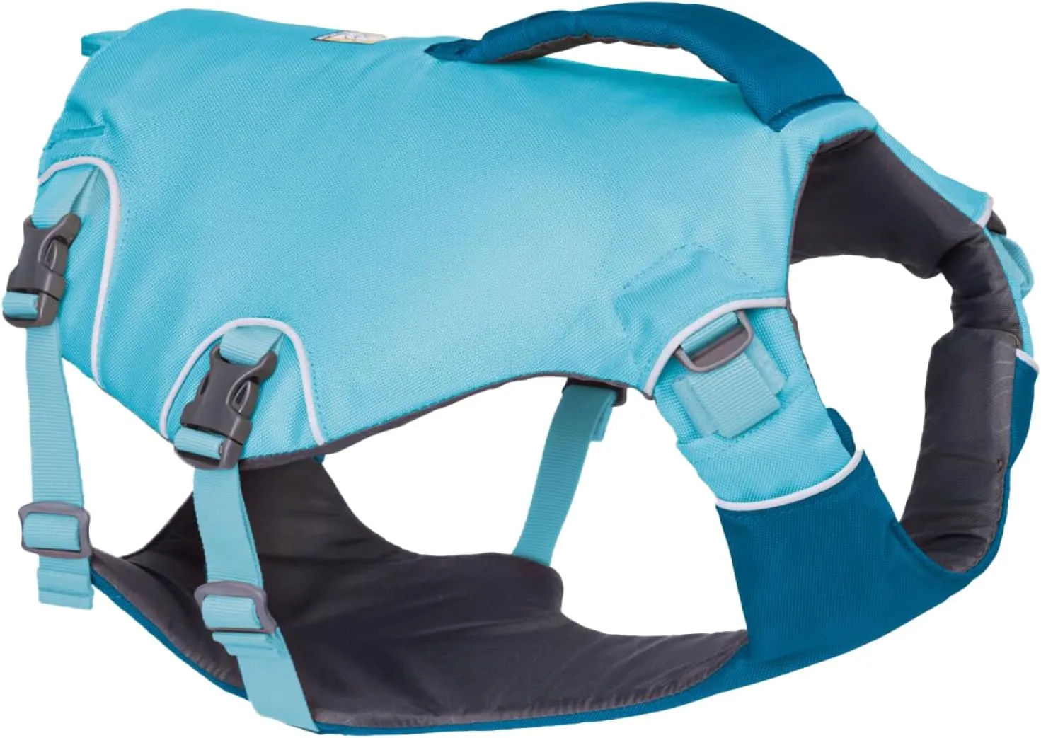 Ruffwear, Confluence Life Jacket for Dogs, Comfortable and Adjustable Dog Life Jacket with Reinforced Handles, Leash Connection, and Reflective Accents, Biolumin Blue, Small