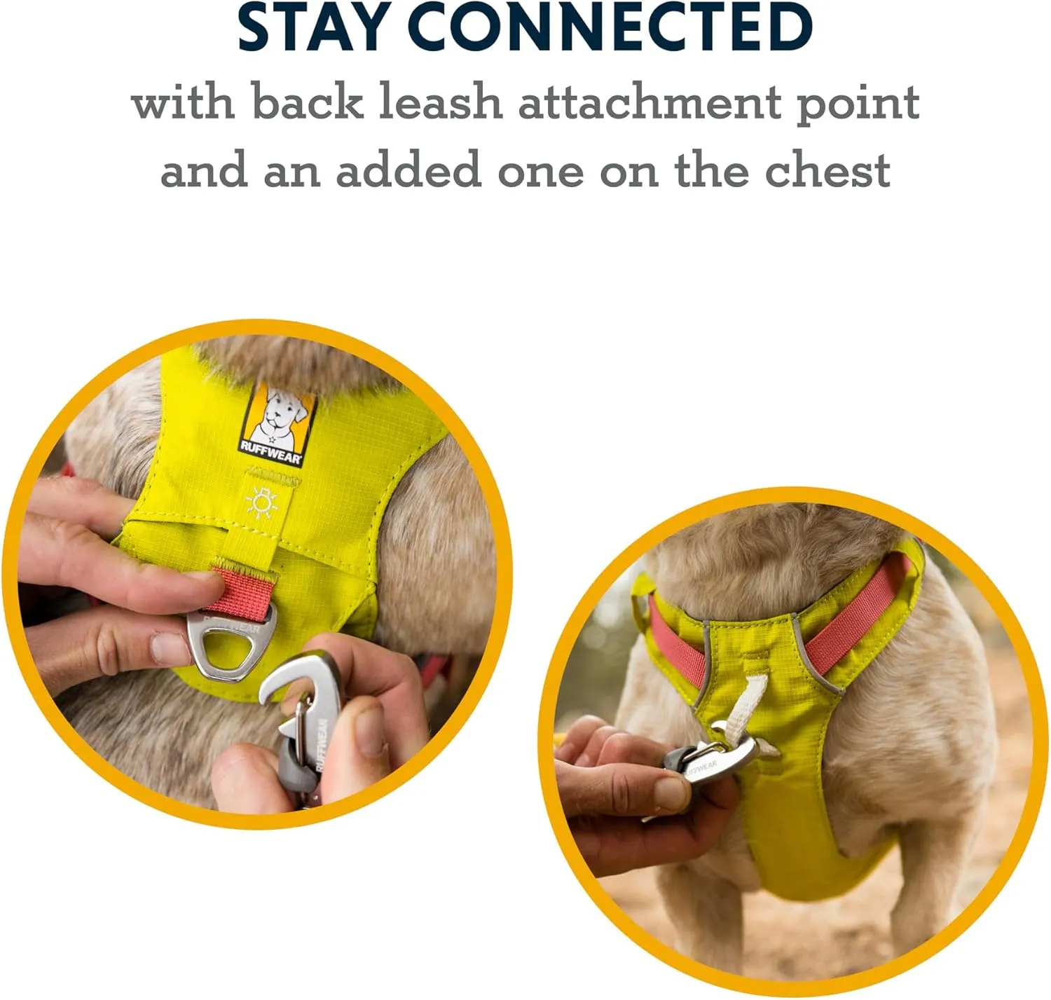 Ruffwear, Hi & Light, Everyday Lightweight Dog Harness, Trail Running, Walking, Hiking, All-Day Wear, Basalt Gray, X-Small