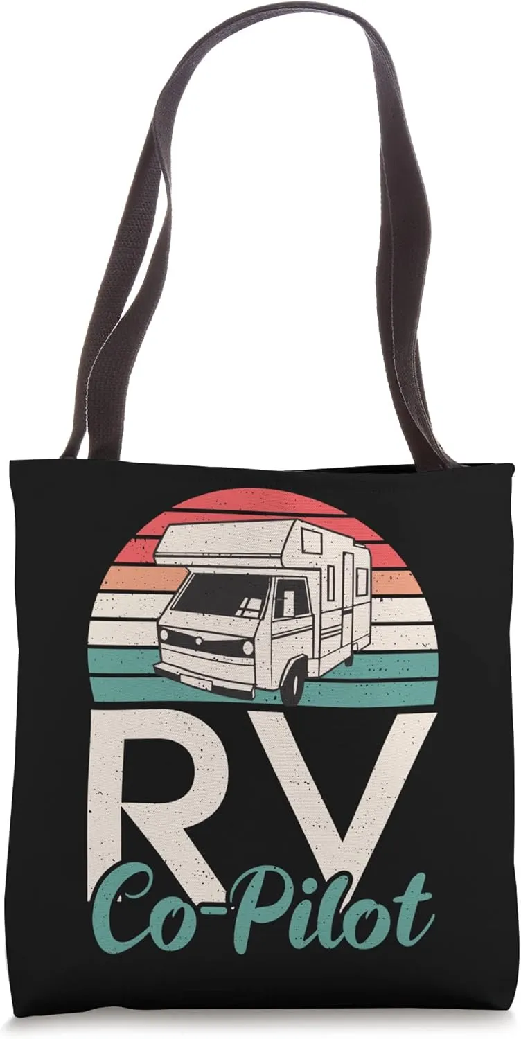RV Copilot Motorhome Travel Camping Vehicles Tote Bag