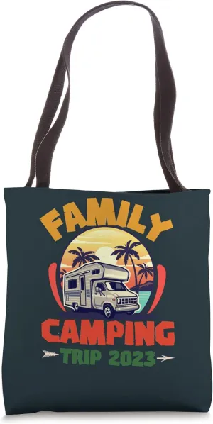 RV Pilot Camper Caravan Family Camping Trip 2023 Tote Bag