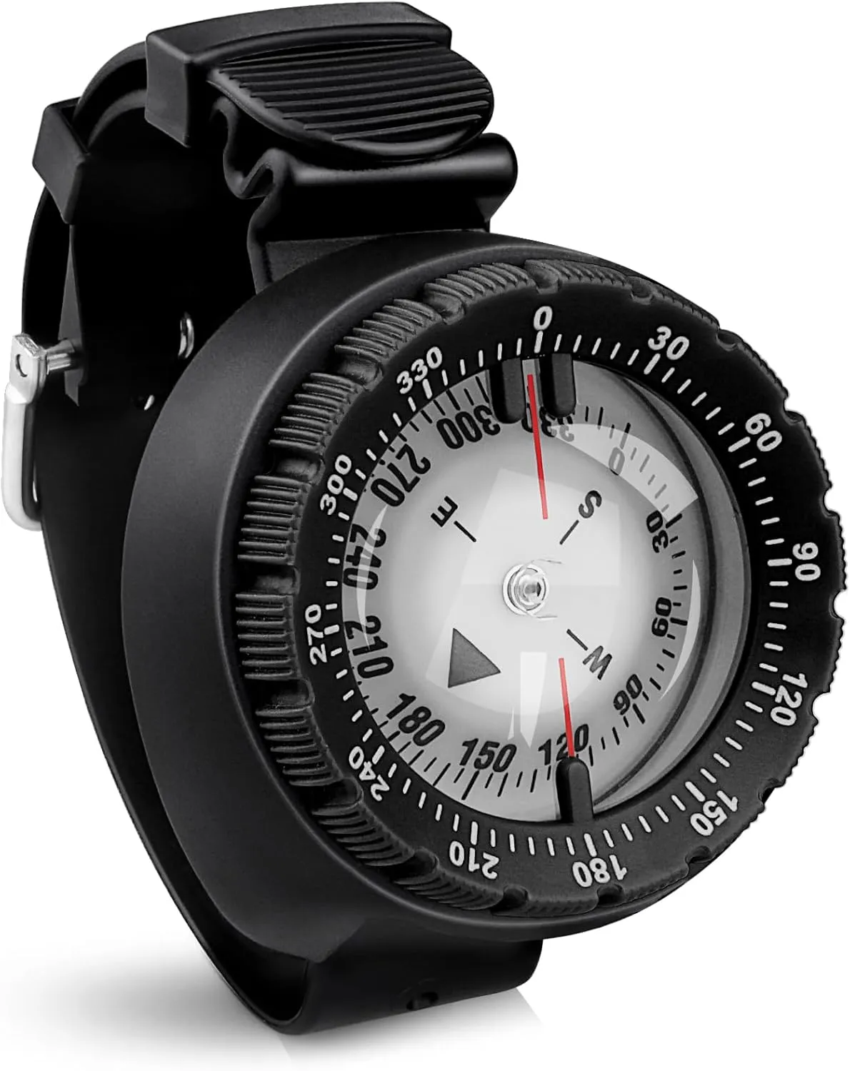 Scuba Compass, Professional Waterproof 5ATM Dive Wrist Compass with TPU Band for Outdoor Sports Diving, Sailing, Hiking, Survival Emergency