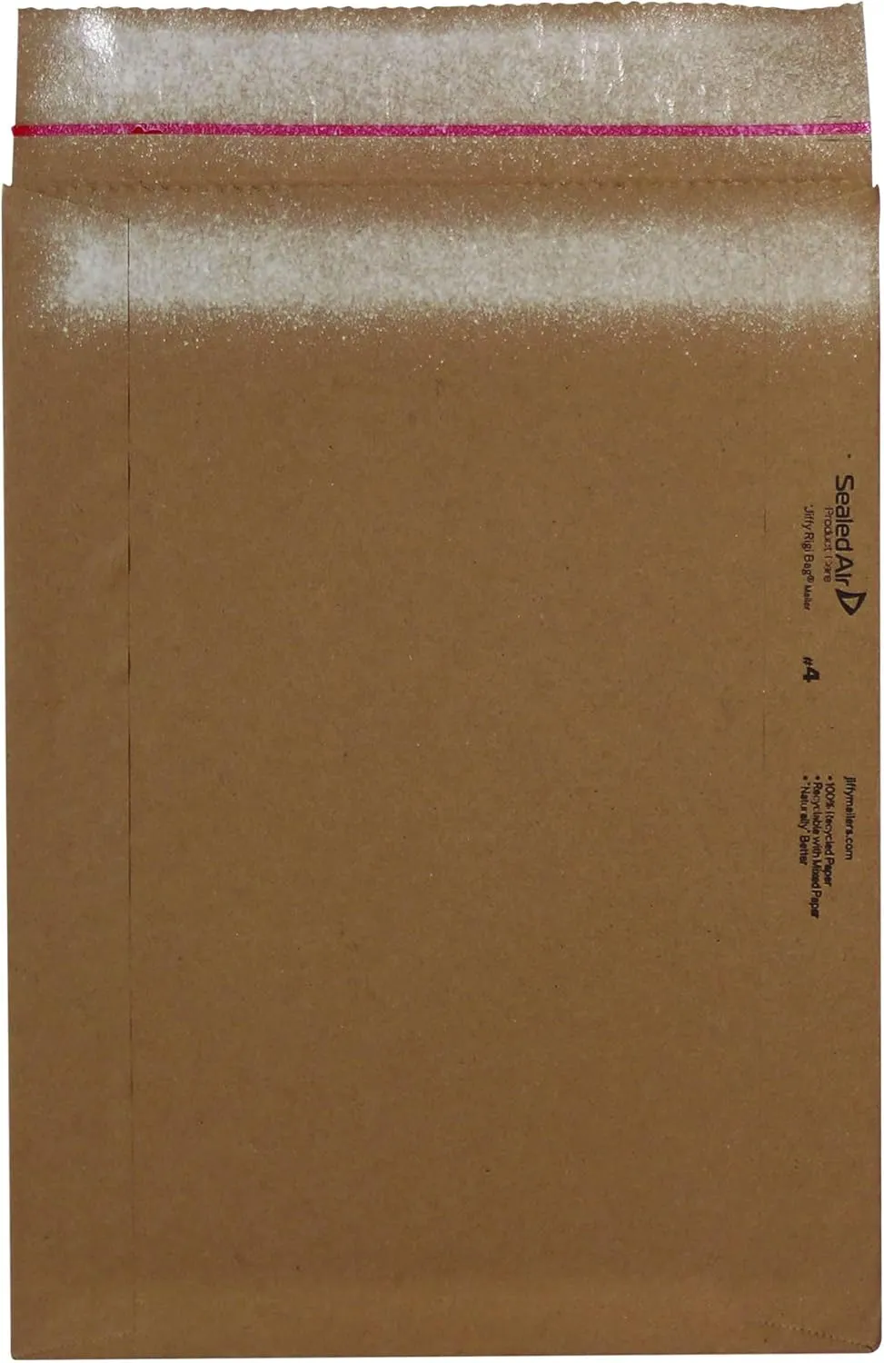 Sealed Air Jiffy Rigi Bag Shipping Rigid Mailers, Case of 200, Recycled Bend Free Puncture Proof Fiberboard Mailing Envelope, #4-9.5" x 14.5", Kraft