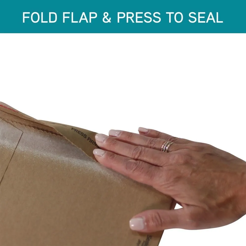 Sealed Air Jiffy Rigi Bag Shipping Rigid Mailers, Case of 200, Recycled Bend Free Puncture Proof Fiberboard Mailing Envelope, #4-9.5" x 14.5", Kraft
