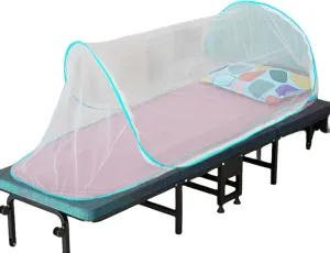 Shakven Foldable Mosquitoss Net for Single Bed | Portable Folding Fine Mesh Travel Netting Tent, Ultralight Sleeping Bag Fly Net, Accessories for Traveling