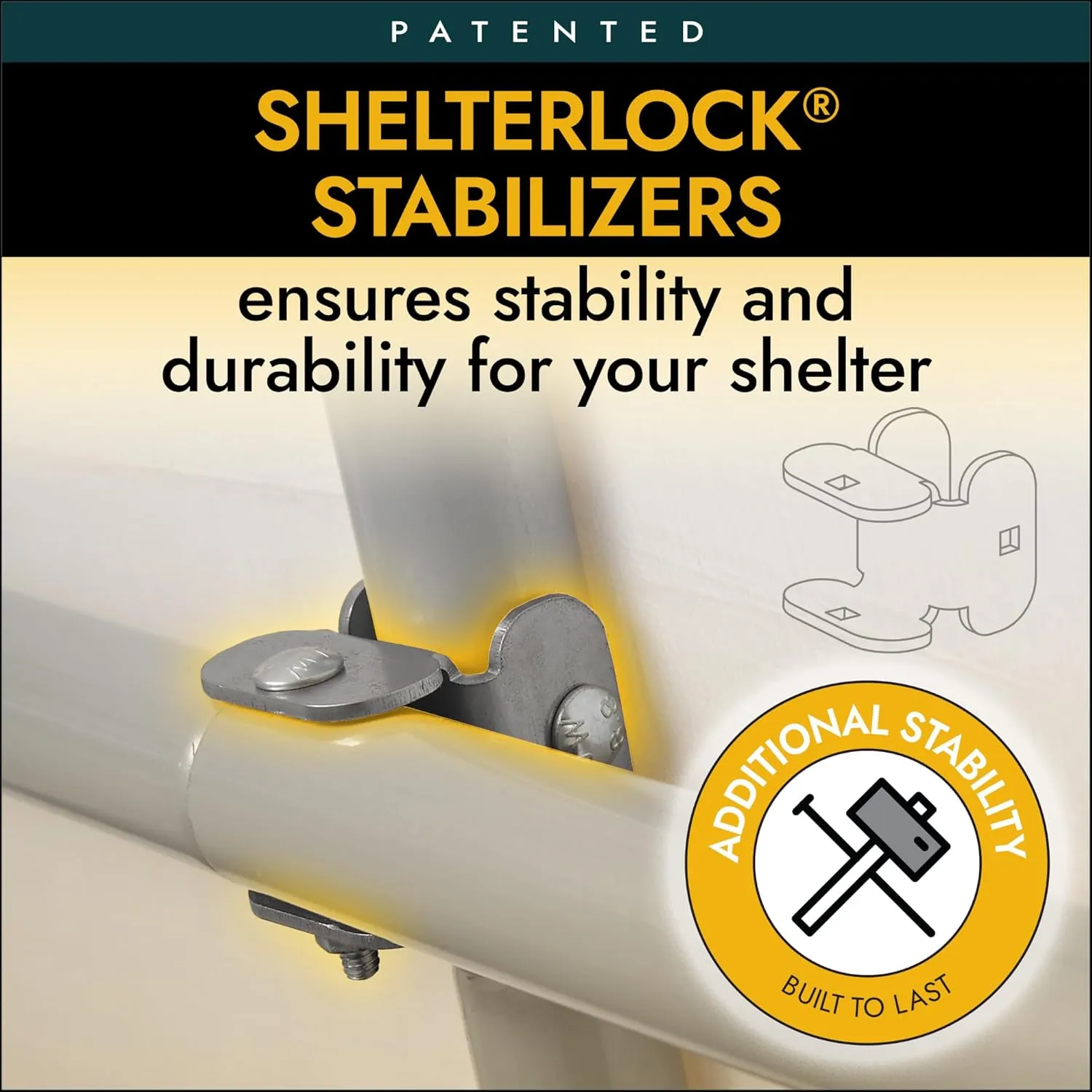 ShelterLogic Peak Style Roof Instant Garage Carport Car Canopy with Steel Frame and Waterproof UV-Treated Cover