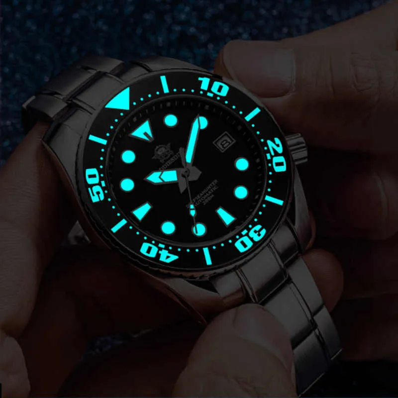 Shi Automatic Luminous Steel Watch