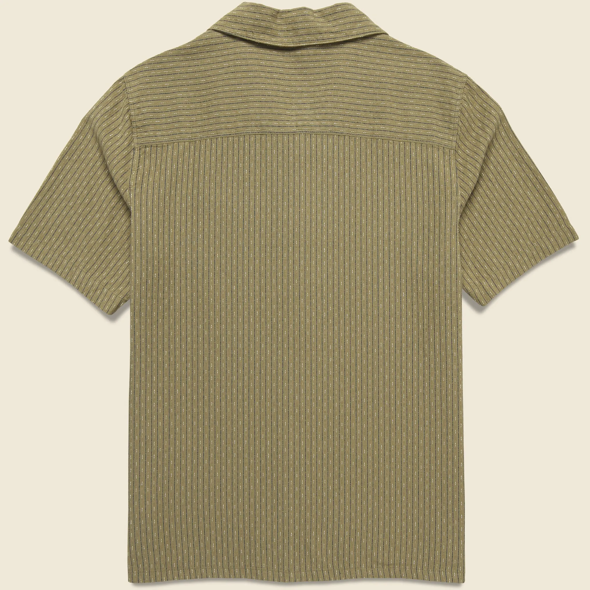 Slub Stripe Didcot Shirt - Khaki