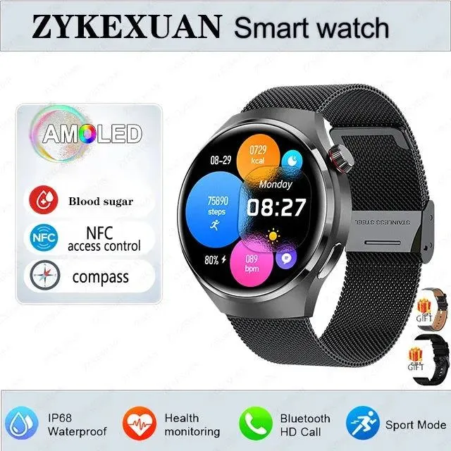 Smartwatch 1.6 inch HD Screen BT Call Compass NFC Waterproof Smart